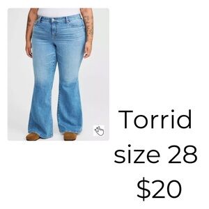 Torrid jeans bombshell flare high rise